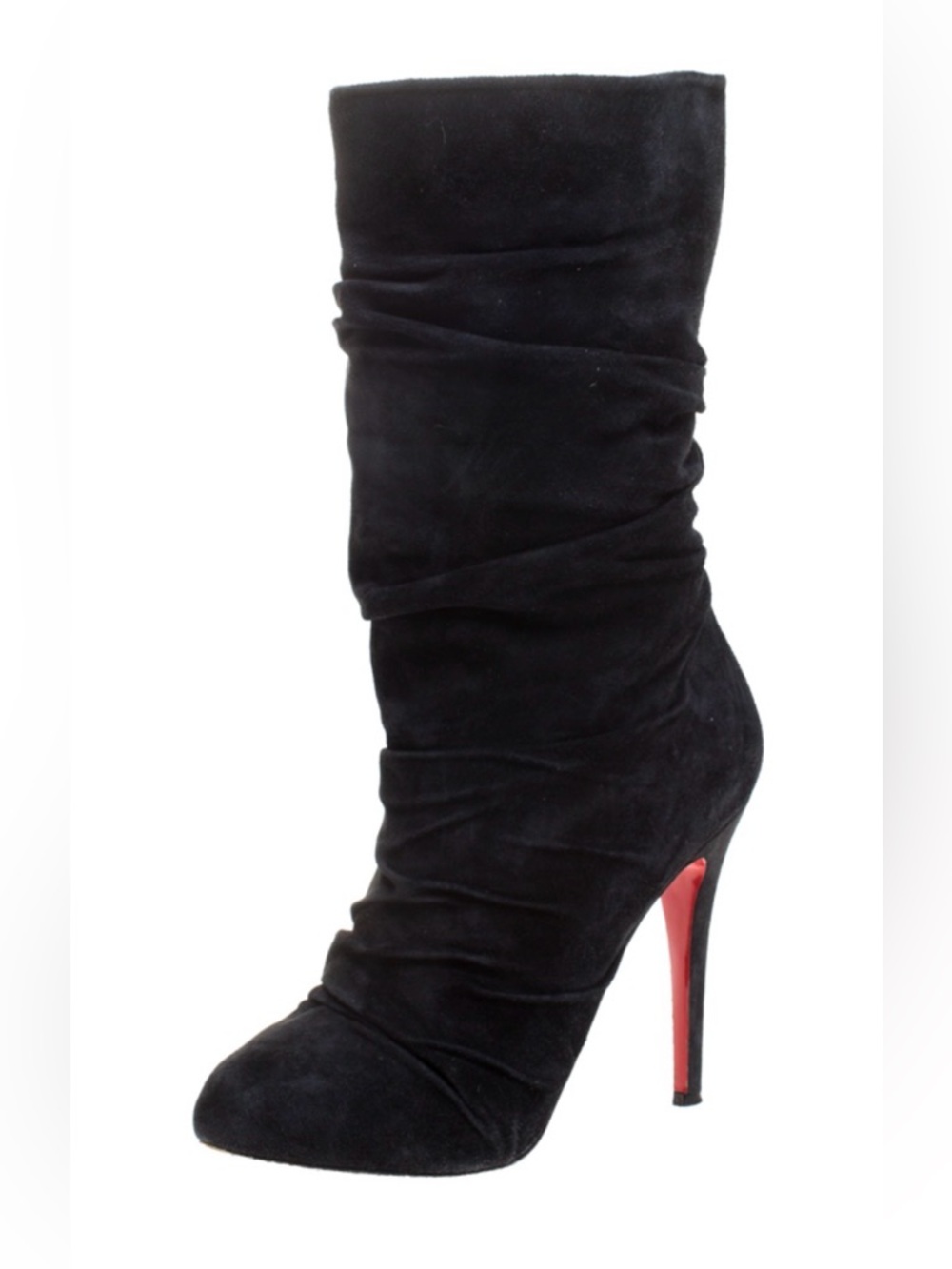 Christian Louboutin Elegant Black High Heel Boots